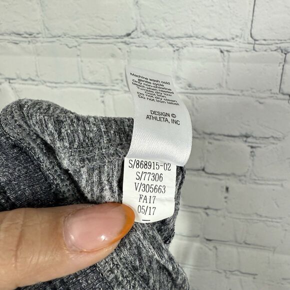 Athleta Jogger Sweatpants Women XL Gray Black Pull On Leggings Activewear Active - Picture 11 of 12